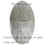 2026 Bridal Ball Gown Flower Lace Wedding Dress Long Sleeves V-neck selina2026062321