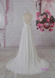 Vestido de novia de gasa para playa, estilo Selina, 20260817