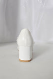 LaceWeddingShoesWhiteEmbroideredBridalShoesClosedToeWeddingShoeRoundedBridalHeelLowHeelsforBride2025411
