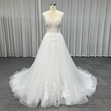 Vestido de Novia Ivorly con Forro y Encaje Color Marfil selinawedding20260817