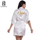 Satin Short Bridal Wedding Shower Robe selina202242934