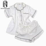 2022 Summer Satin Short Colorful Wedding Robe selina202241820