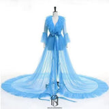 Long Sleeves Wedding Robe For Bride and Bridemaid 2022082901
