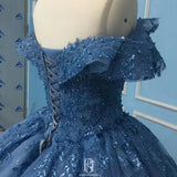 Women's Off-Shoulder Ball Gown Evening Dress Prom Dress Party Dress selina2022083005